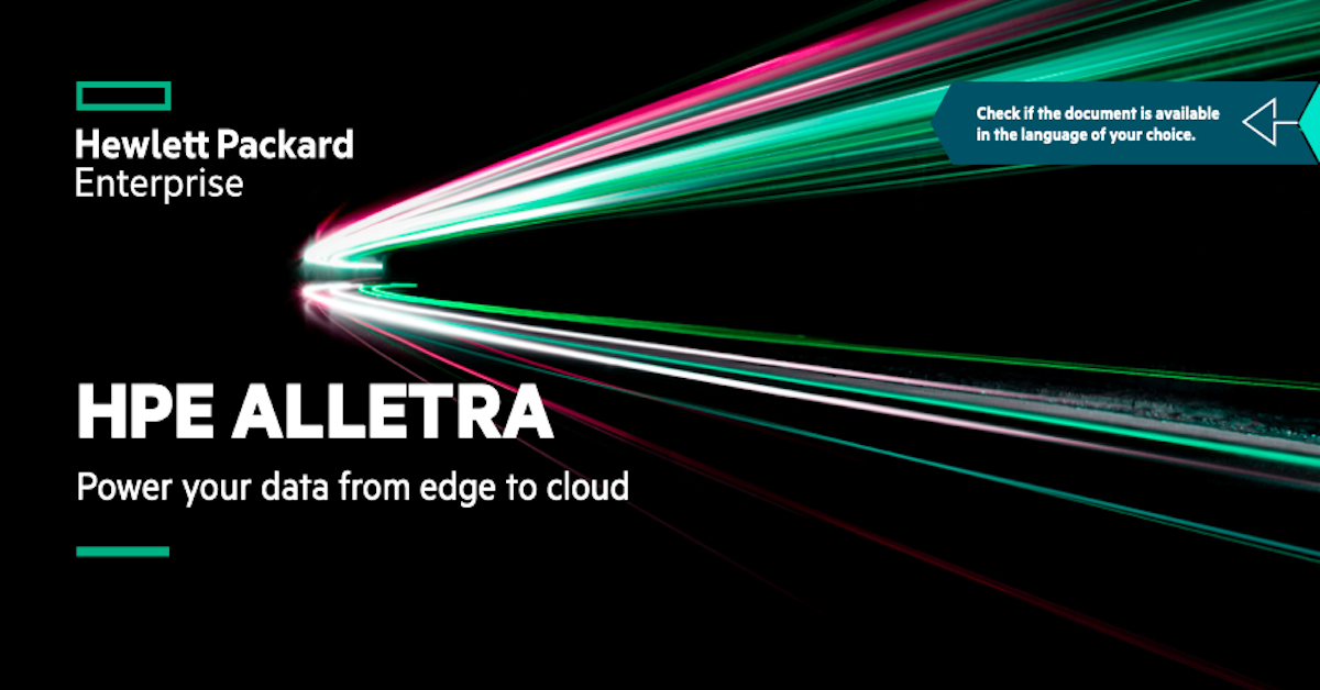 HPE Alletra – Power your data from edge to cloud