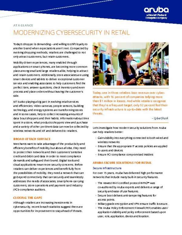 Modernizing Cybersecurity in Retail 