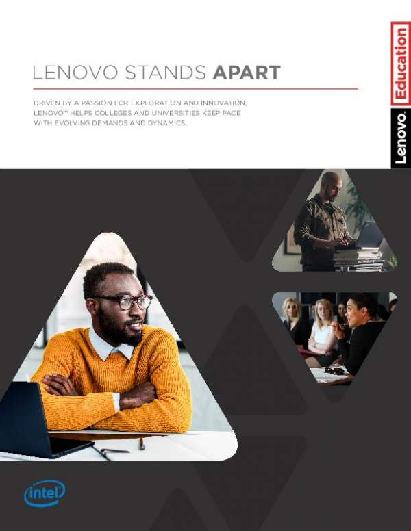 Lenovo Education – Lenovo Stands Apart