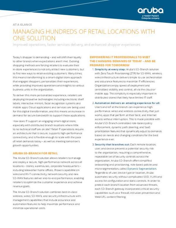 Managing Hundreds of Retail Locations with One Solution