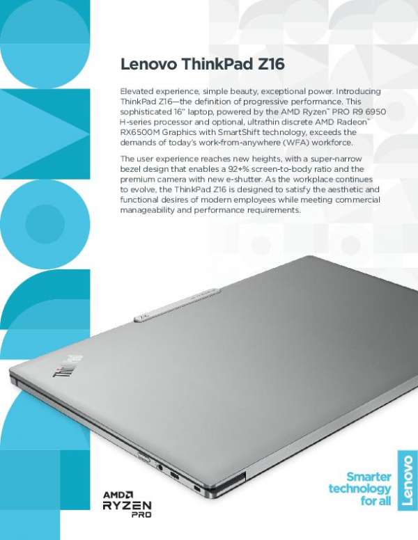  Lenovo ThinkPad Z16