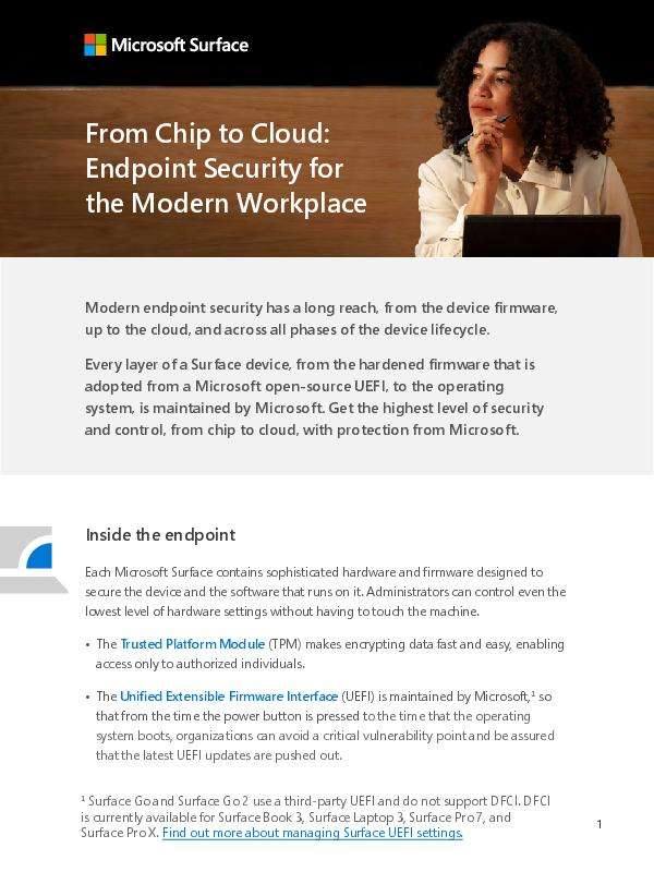 From Chip to Cloud: Endpoint Security for the Modern Workplace Flyer