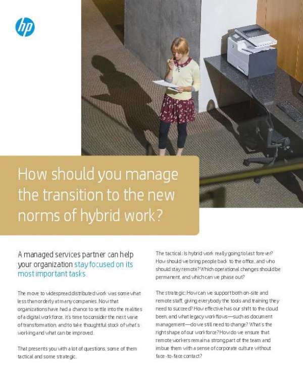 How Should You Manage the Transition to the New Norms of Hybrid Work?