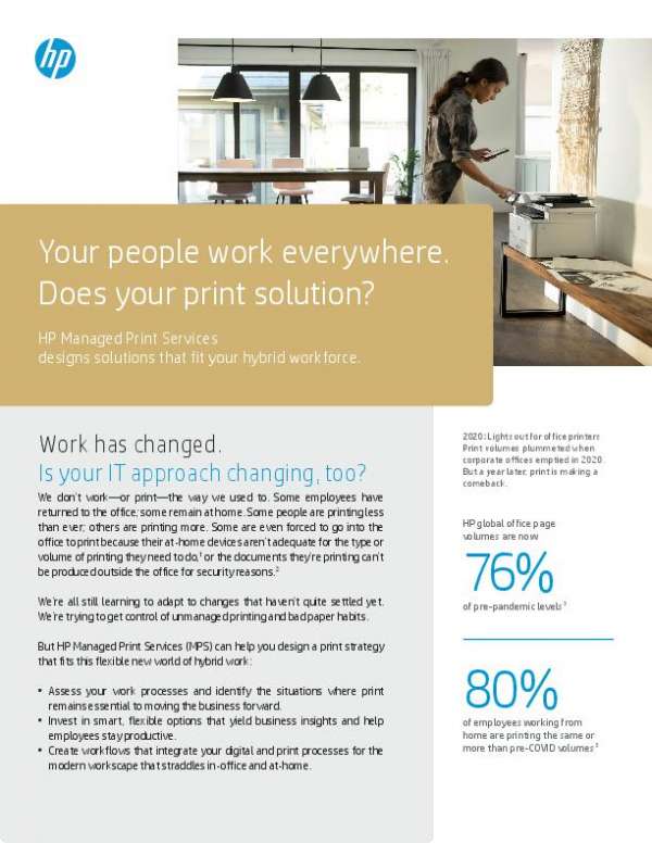 Your People Work Everywhere. Does Your Print Solution?