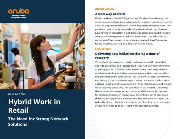 Hybrid Work in Retail