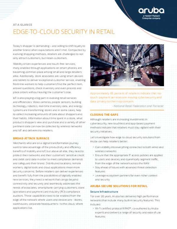 Edge-to-Cloud Security in Retail