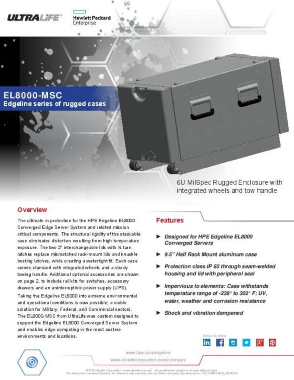 EL8000-MSC Edgeline Series of Rugged Cases