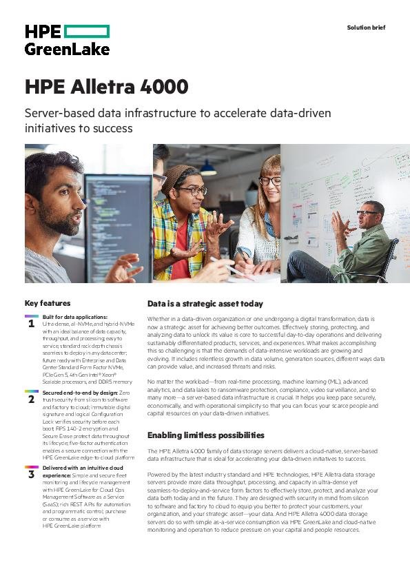 Alletra 4000 Solution Brief