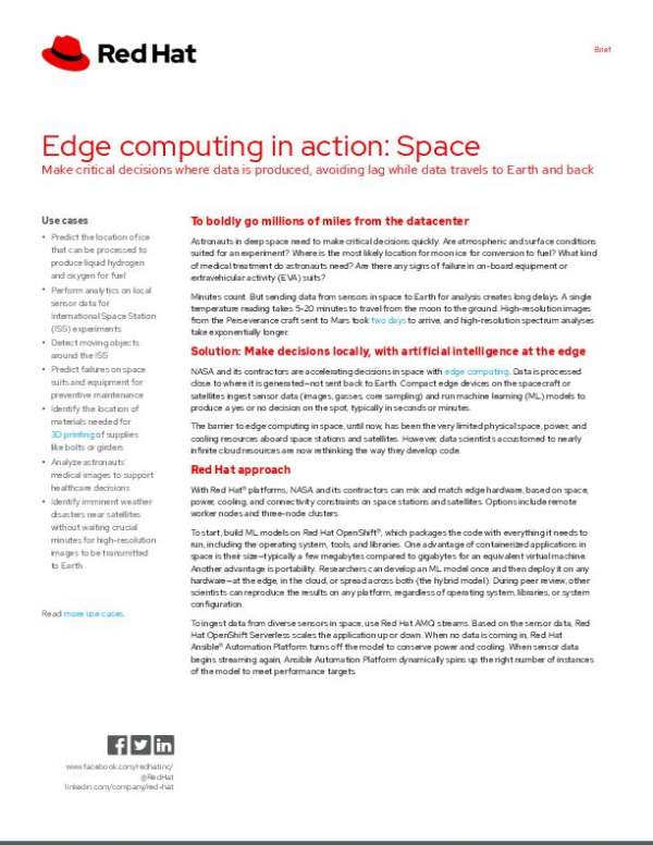 NASA Case Study — Edge Computing in Action: Space