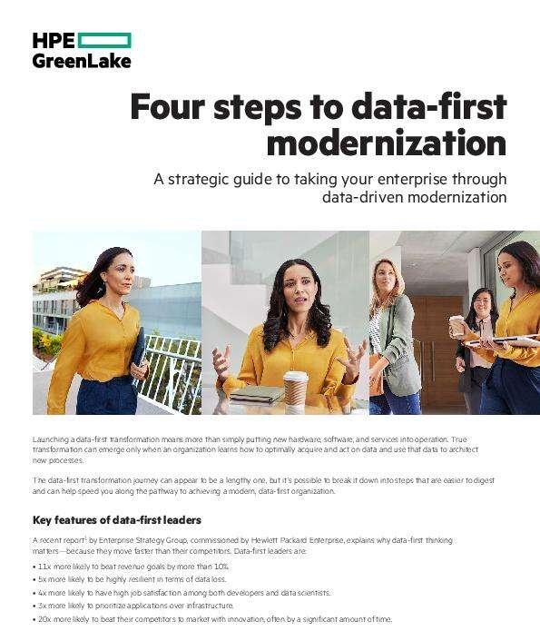 Four steps to data-first modernization