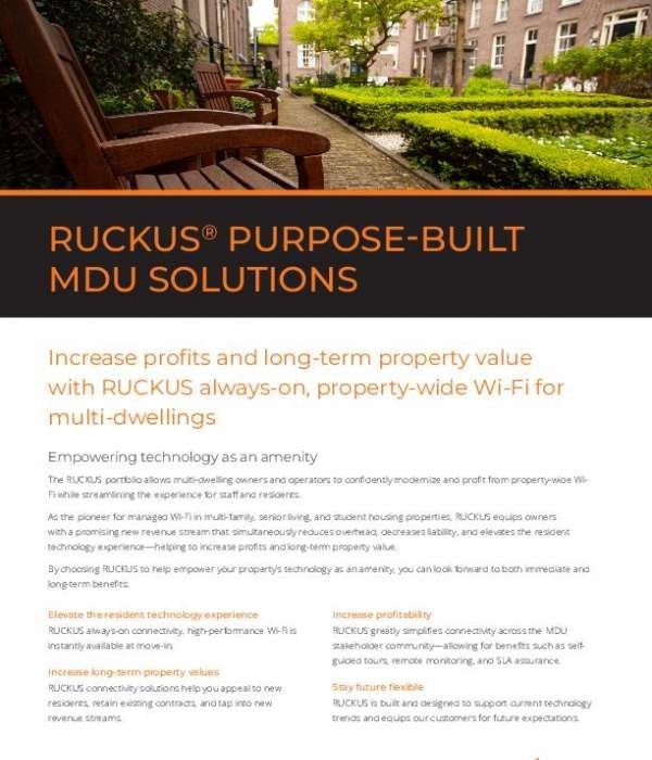 RUCKUS Purpose-Built MDU Solutions