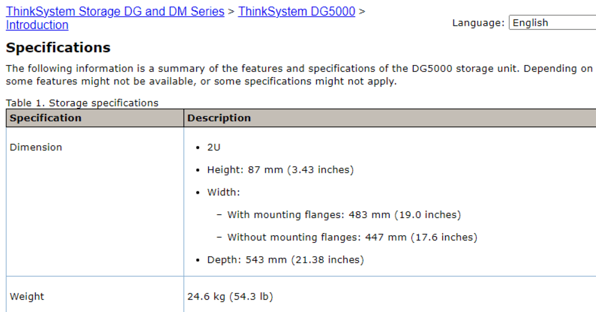 Lenovo ThinkSystem DG5000