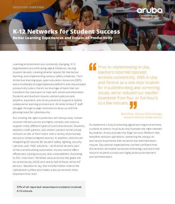 K-12 Networks for Student Success