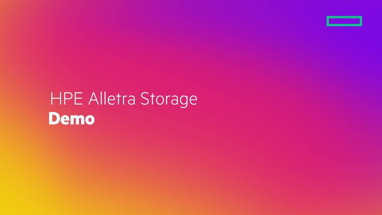 HPE Alletra Storage Demo