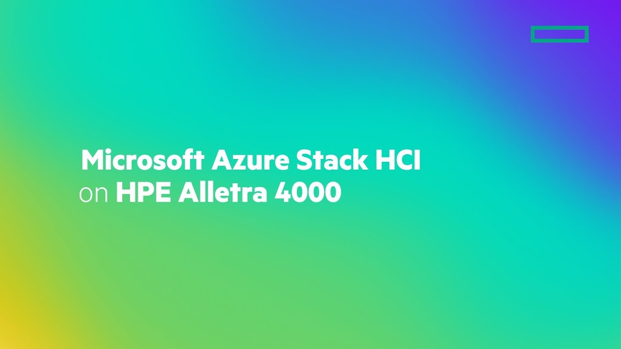 HPE Alletra 4000 and Azure HCI