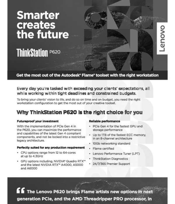 Autodesk® Flame® Toolset for the Right Workstation