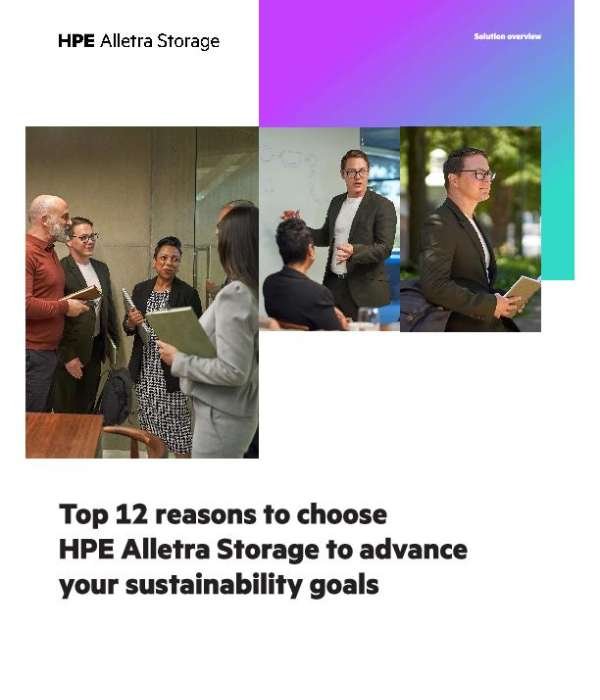 Top 12 reasons to choose HPE Alletra Storage to advance your sustainability goals