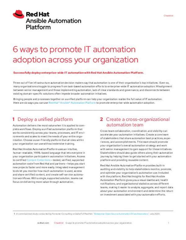 6 ways to promote IT automation adoption across your organization