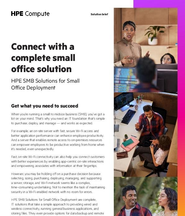 Connect with a complete small office solution