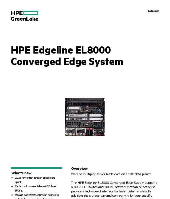 HPE Edgeline EL8000 Converged Edge System