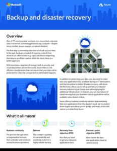 Read more about the article Backup and Disaster Recovery