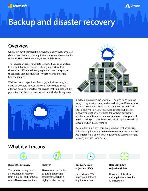 You are currently viewing Backup and Disaster Recovery