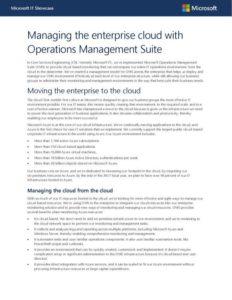 Read more about the article Managing the enterprise cloud with Operations Management Suite