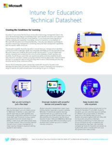 Read more about the article Intune for Education Technical Datasheet