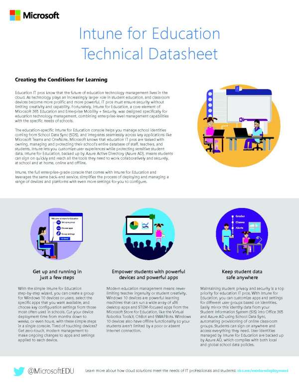 You are currently viewing Intune for Education Technical Datasheet