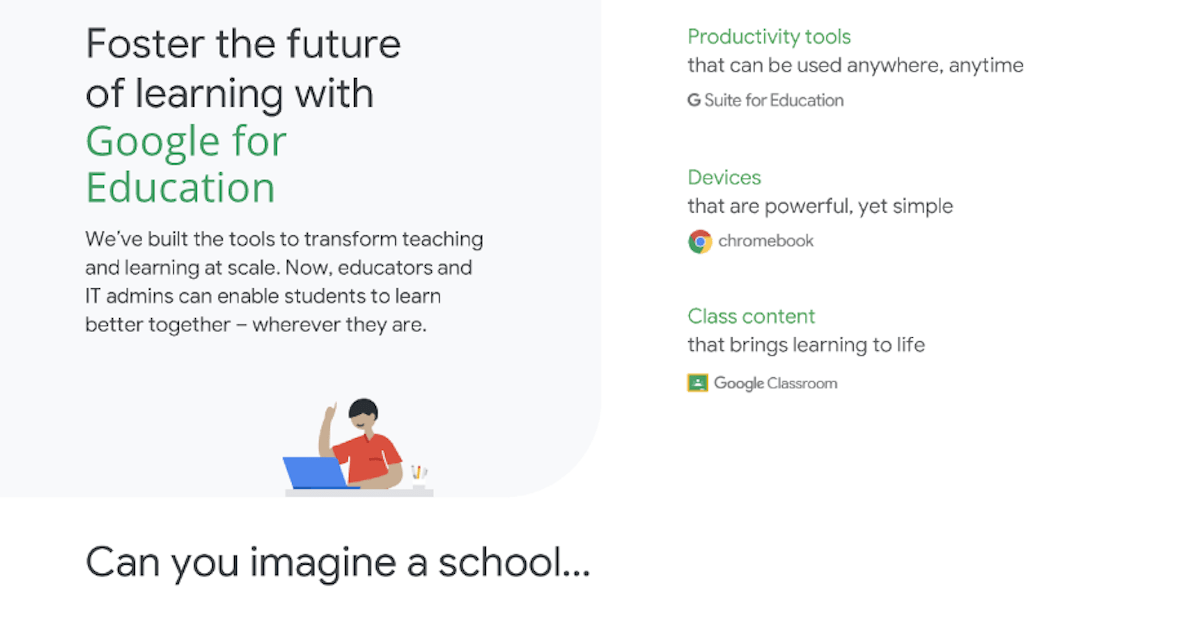 You are currently viewing Google for Education at a Glance