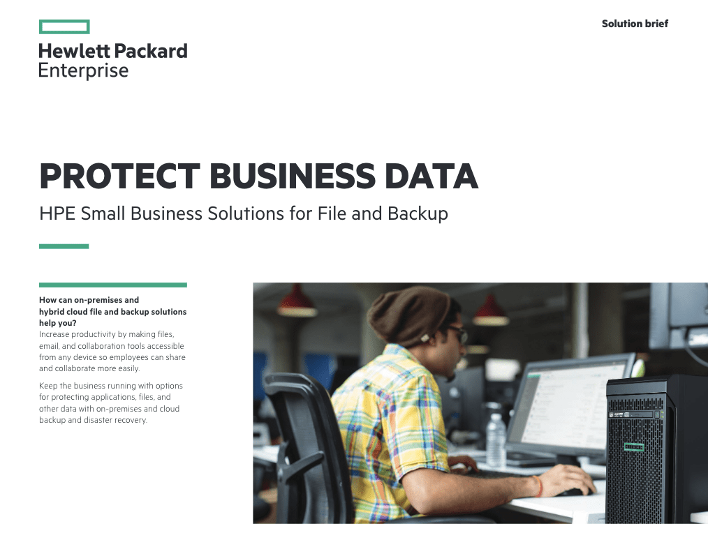 You are currently viewing Protect Business Data – HPE Small Business Solutions for File and Backup