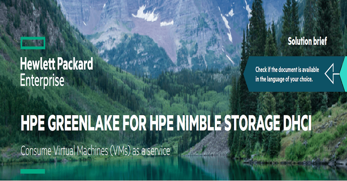 You are currently viewing HPE Greenlake for HPE Nimble Storage dHCI Consume VMs as a Service