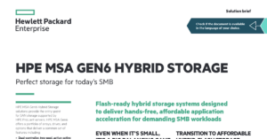 Read more about the article PE MSA Gen6 Hybrid Storage