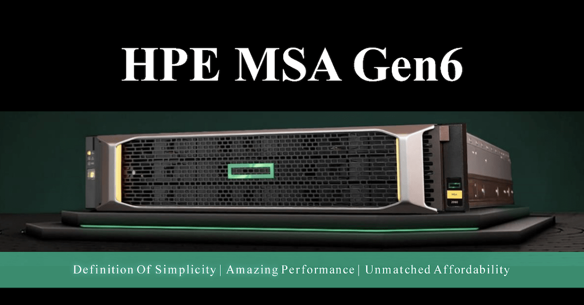 You are currently viewing HPE MSA Gen6