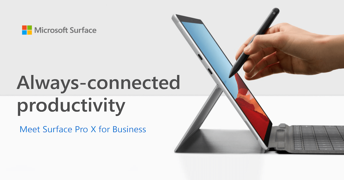 Read more about the article Always-connected productivity: Meet Surface Pro X for Business
