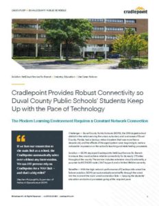 Read more about the article Cradlepoint Provides Robust Connectivity so Duval County Public Schools’ Students Keep Up with the Pace of Technology 
