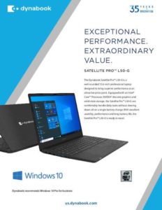 Read more about the article Satellite Pro L50-G Sales Sheet