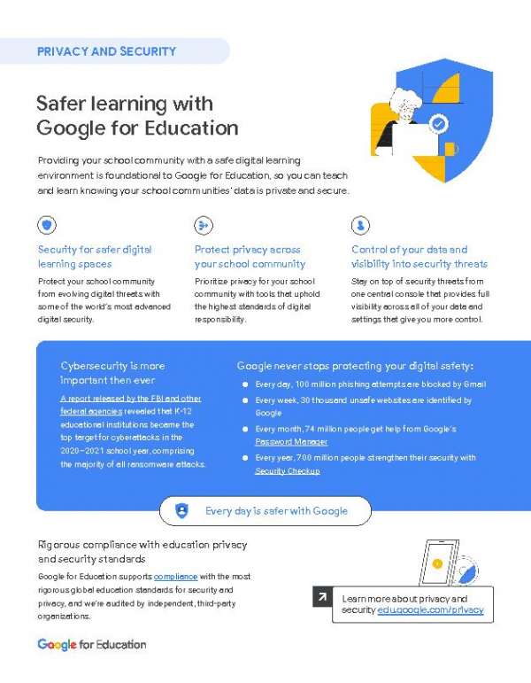 You are currently viewing Safer learning with Google for Education