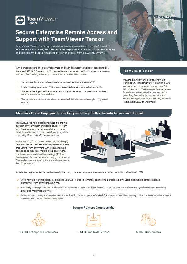 You are currently viewing Secure Enterprise Remote Access and Support with TeamViewer Tensor