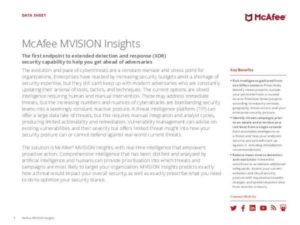 Read more about the article McAfee MVISION Insights
