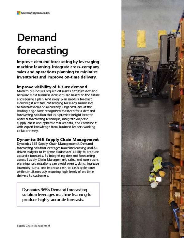 You are currently viewing Microsoft Dynamics Demand Forecasting