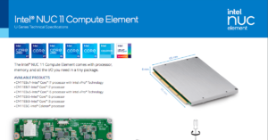 Read more about the article Intel® NUC 11 Compute Element 