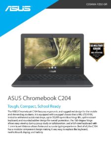 Read more about the article Chromebook C204—Tough, Compact, School Ready