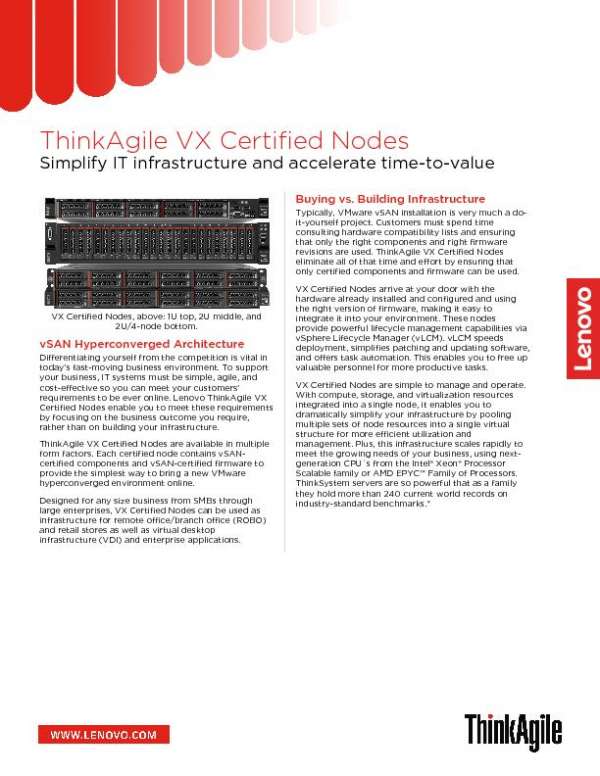 You are currently viewing ThinkAgile VX Certified Nodes