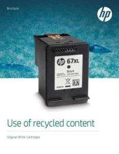 Read more about the article Use of recycled content—Original HP Ink Cartridges