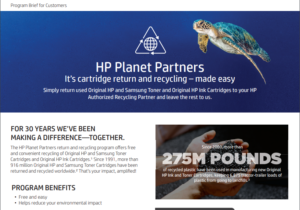 Read more about the article HP Planet Partners. It’s cartridge return and recycling – made easy