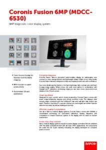 Read more about the article Product Specification Sheet Coronis Fusion 5MP MDCC-6530