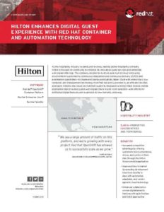 Read more about the article Hilton Enhances Digital Guest Experience with Red Hat Container and Automation Technology