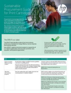 Read more about the article Sustainable Procurement Guide for Print Cartridges
