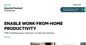 Read more about the article Enable Work-From-Home Productivity: HPE Small Business Solutions for Remote Workers